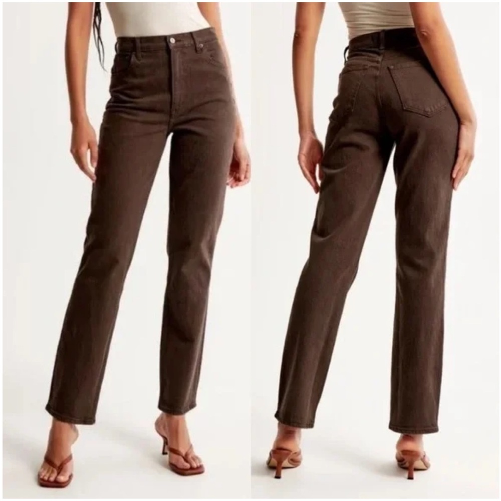 Abercrombie & Fitch Ultra High Rise 90s Straight Jean
